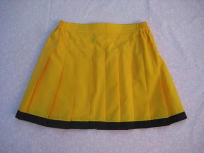 yellow netball skirt